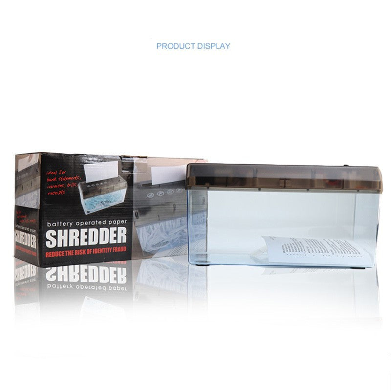 Mini A4 Strip Cut PAPER SHREDDER | Desktop Electric Office/Home Security