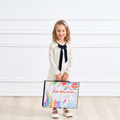 Complete Mixed Media Art Set | Oil Pastel, Watercolor Pen, & Brush Supplies