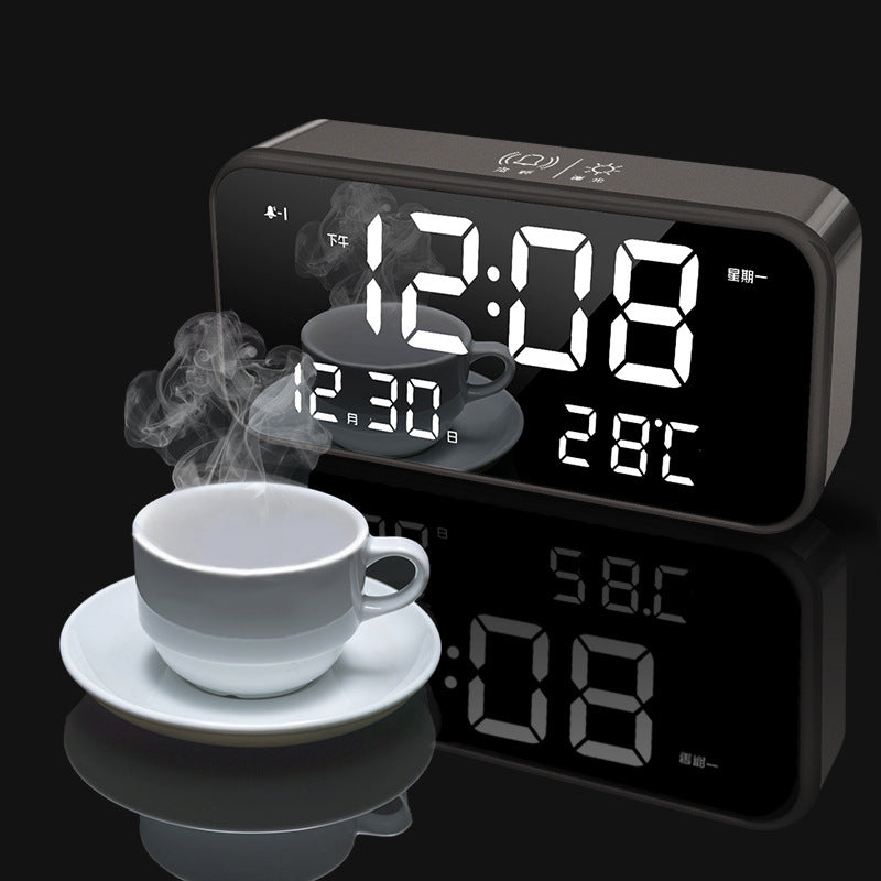 LED Desk Clock with Phone Charger