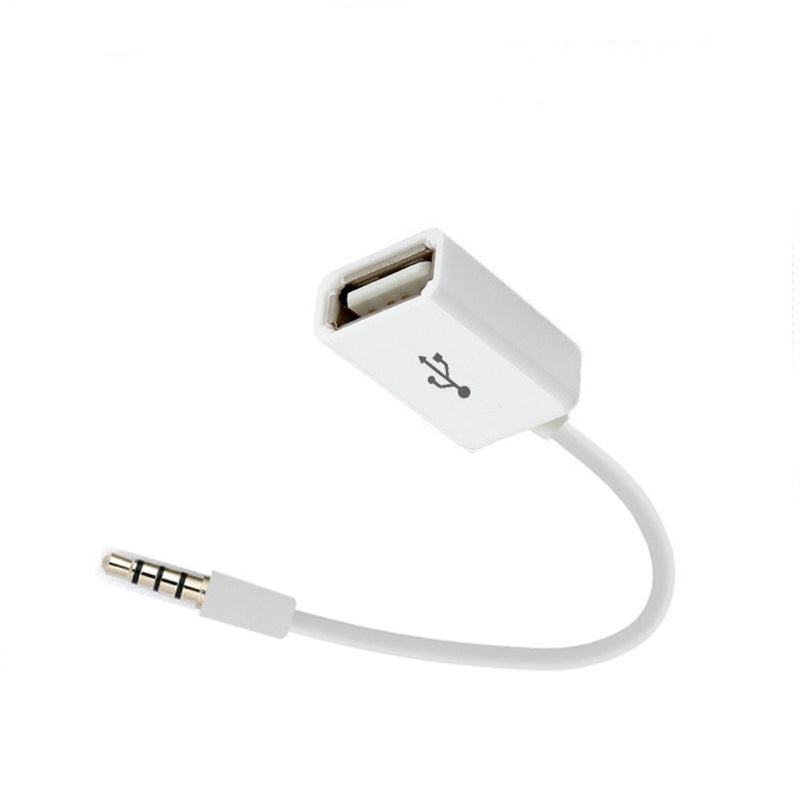 Car Audio AUX Jack to USB 2.0 Adapter Cord