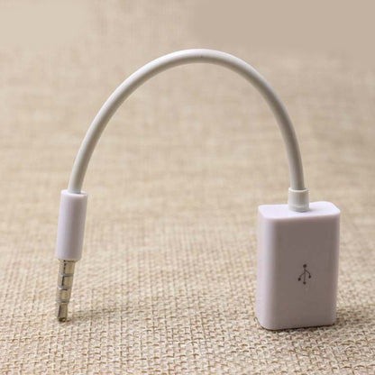 Car Audio AUX Jack to USB 2.0 Adapter Cord