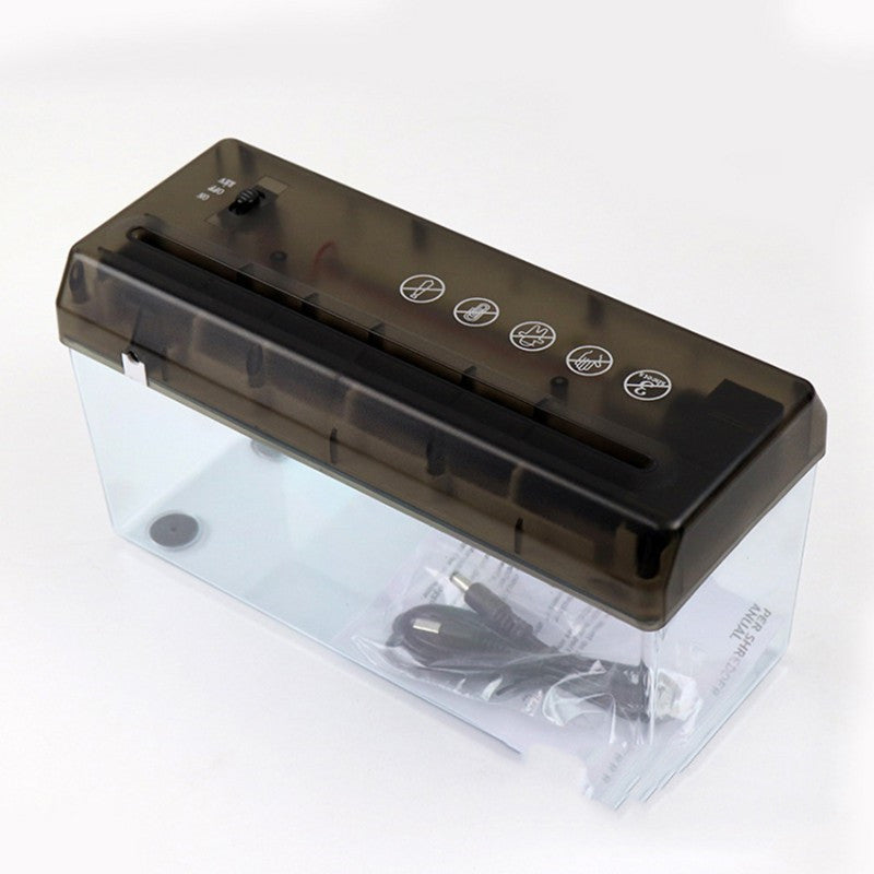 Mini A4 Strip Cut PAPER SHREDDER | Desktop Electric Office/Home Security