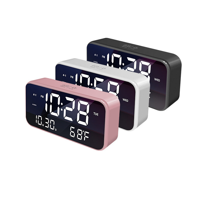 LED Desk Clock with Phone Charger