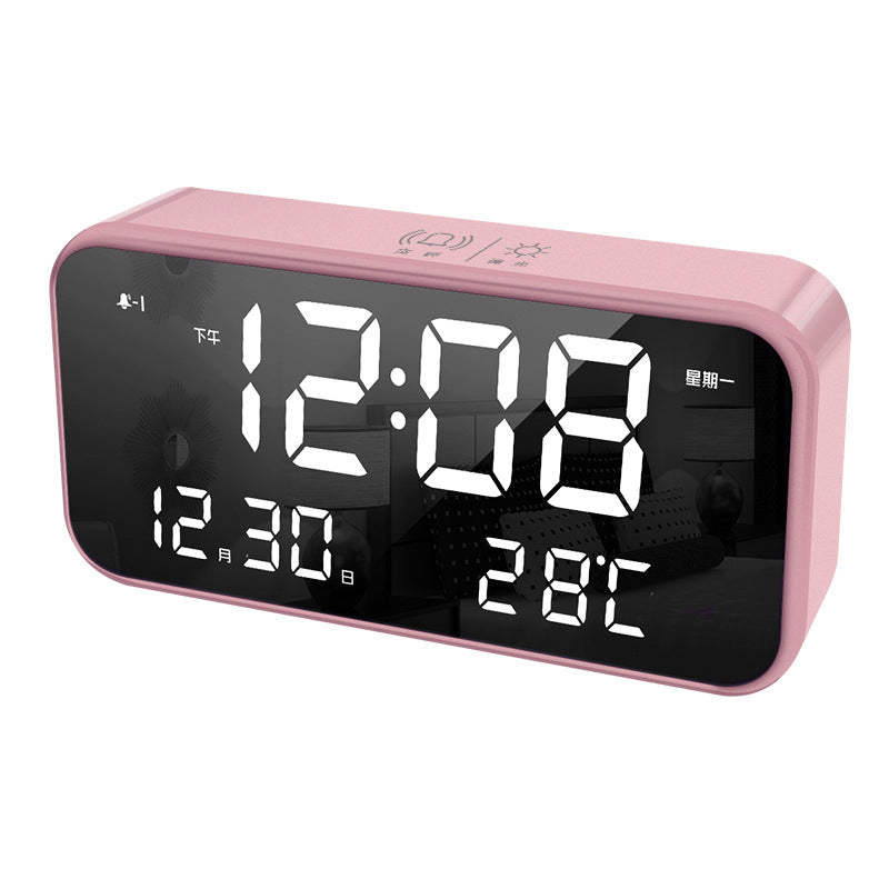 LED Desk Clock with Phone Charger