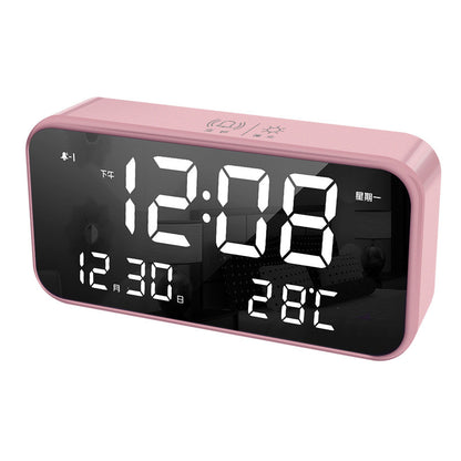 LED Desk Clock with Phone Charger