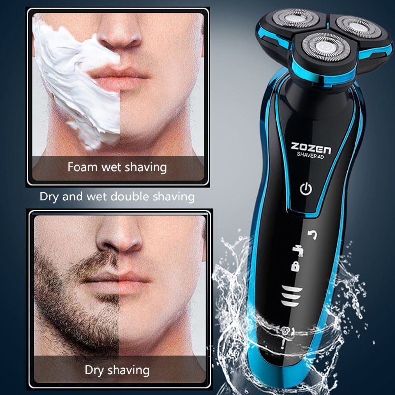 Rechargeable 4D Rotary Shaver