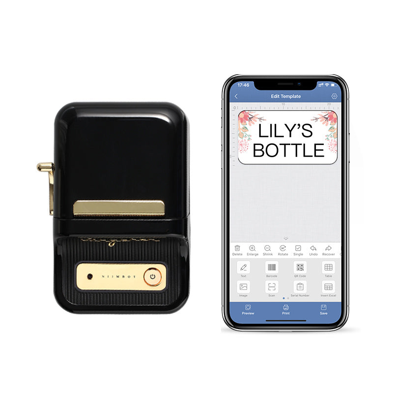 Portable Label PRINTER | Wireless Price Tag, Packaging Date & Barcode Maker