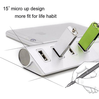 4-Port USB 2.0 Hub for Apple Mac & Windows PC - Data Splitter