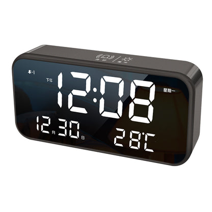 LED Desk Clock with Phone Charger