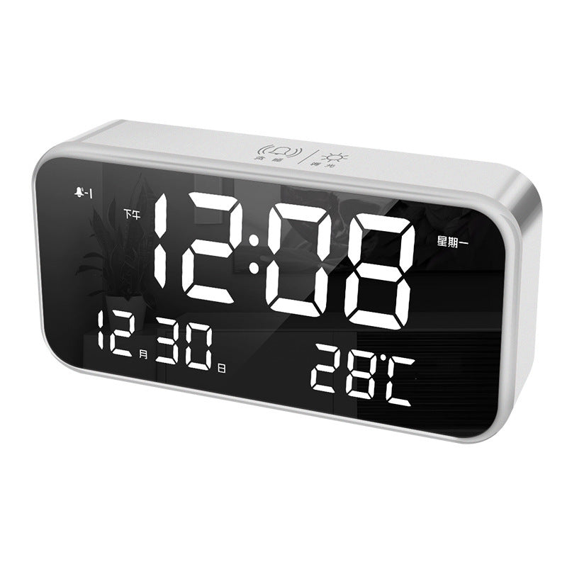 LED Desk Clock with Phone Charger