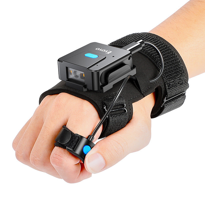 Portable Wrist Barcode SCANNER | Bluetooth 2D QR Code Reader Gloves