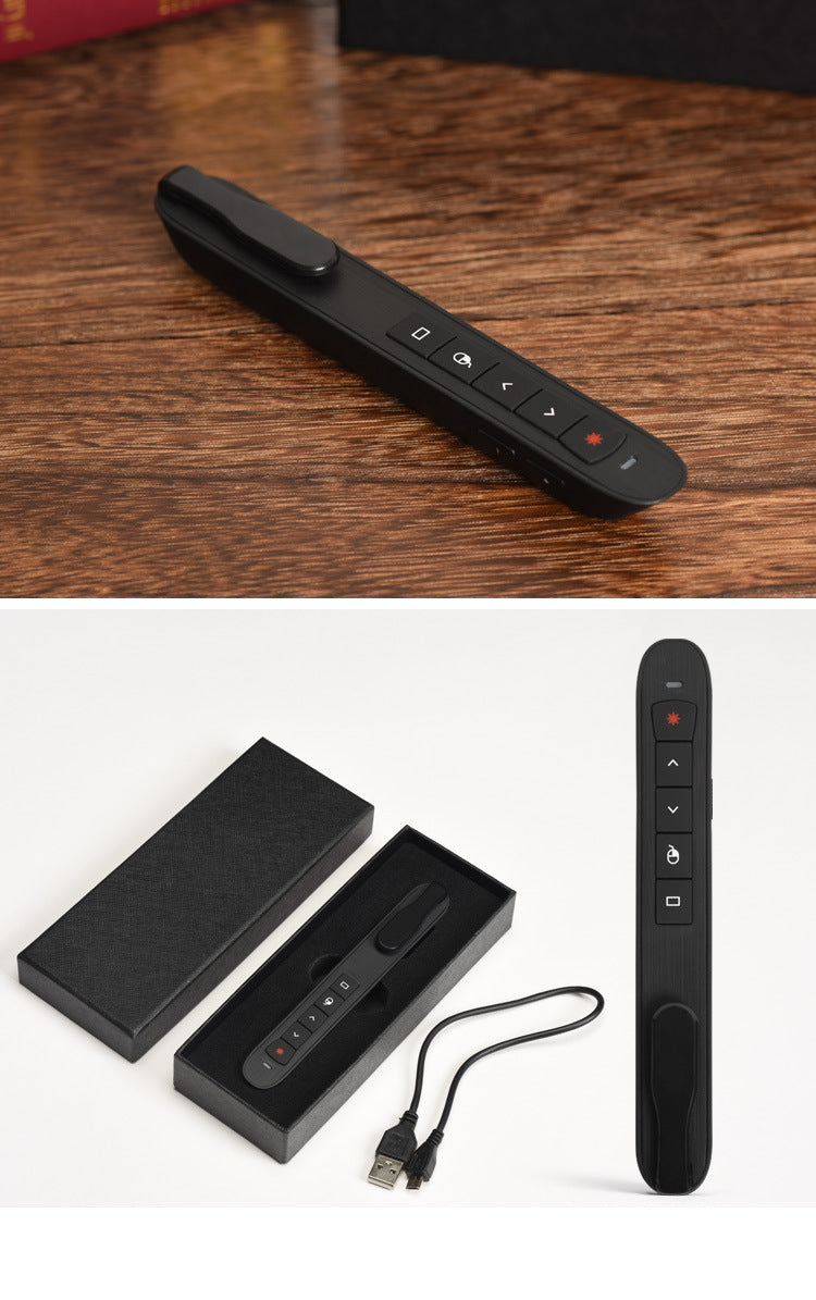 Rechargeable Wireless Presenter | Laser Pointer & PPT Clicker Mouse