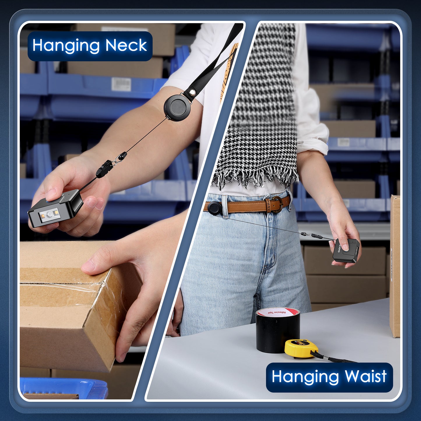 Portable Wrist Barcode SCANNER | Bluetooth 2D QR Code Reader Gloves