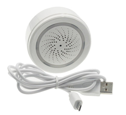 Smart Wi-Fi Indoor Strobe Siren: 110dB Alarm & Flashing Light