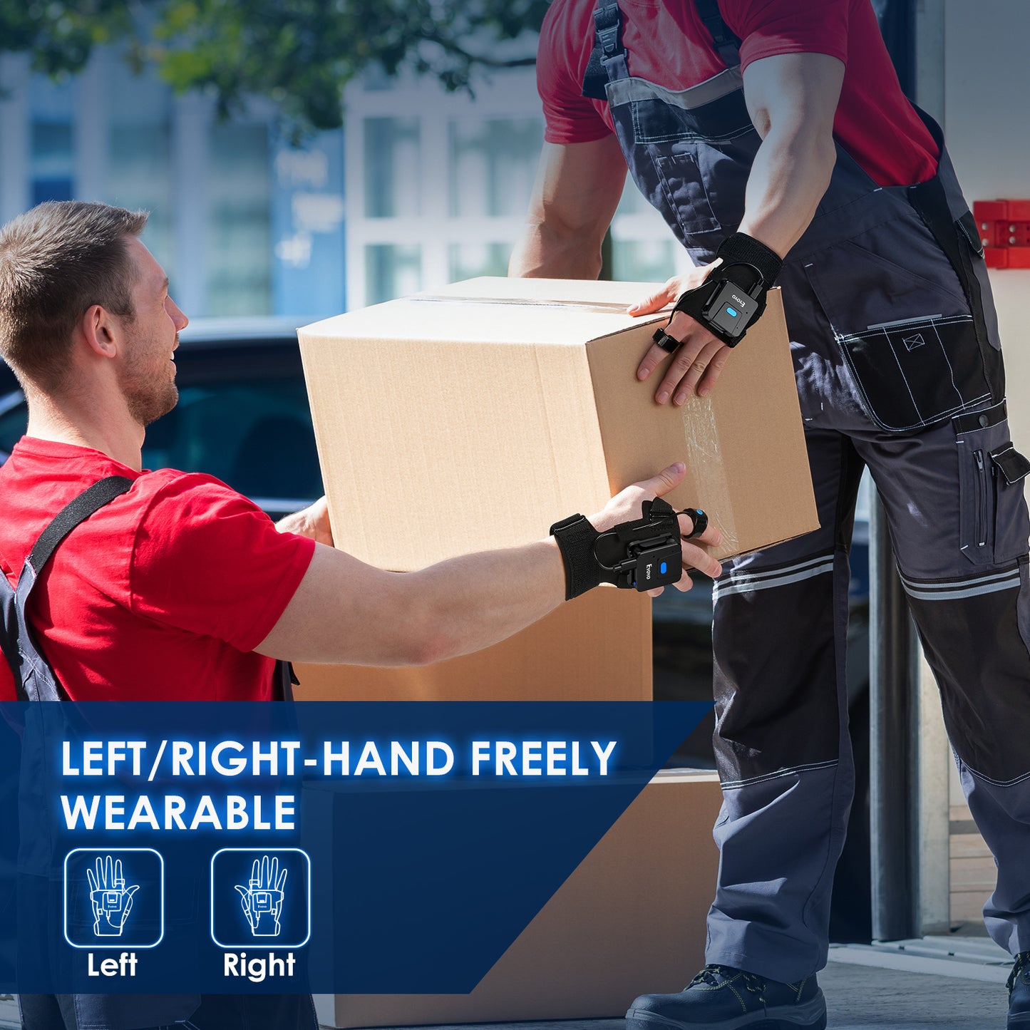 Portable Wrist Barcode SCANNER | Bluetooth 2D QR Code Reader Gloves