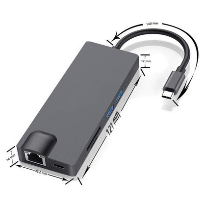 USB 3.0 Hub with Multi-Slot Memory Card Reader - SD/MicroSD/CF Splitter