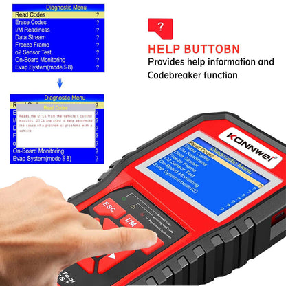 Professional KW850 OBD2 Code Reader SCANNER | Check Engine Light & Car Fault Detector