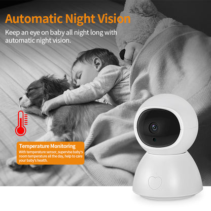 5-Inch HD Baby Monitor with Camera - Night Vision & Two-Way Talk