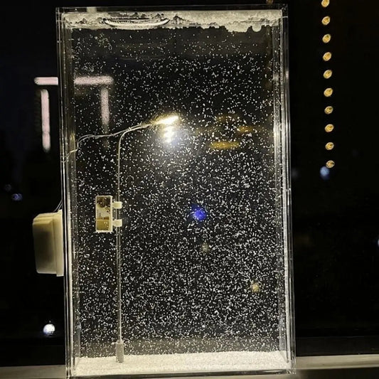DIY LED Snowfall Display Lamp