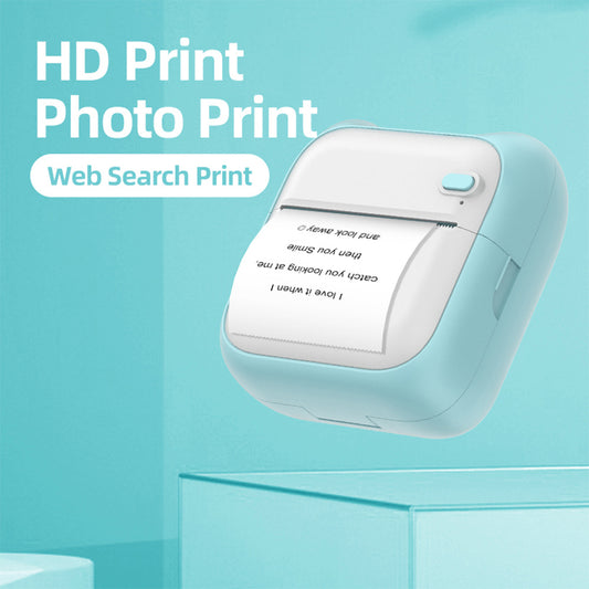 Mini Pocket Bluetooth Thermal Printer for Labels & Photos