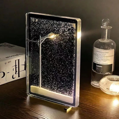 DIY LED Snowfall Display Lamp