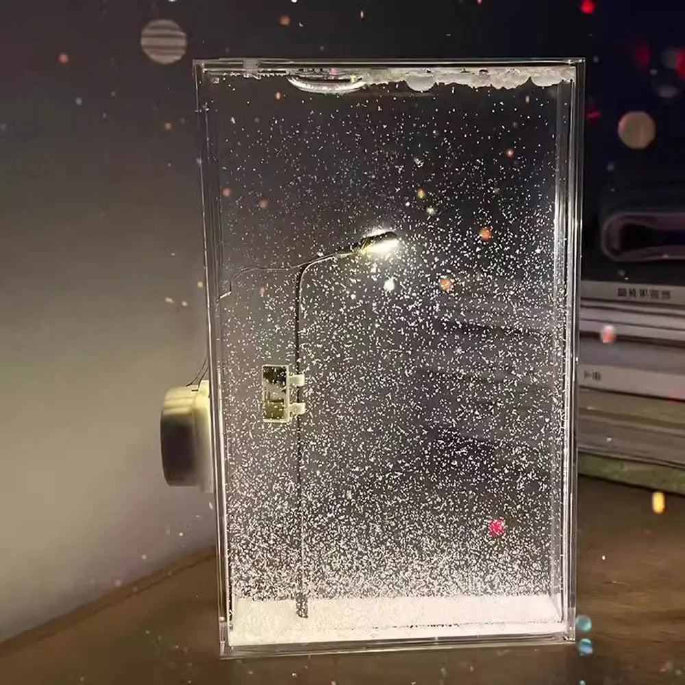 DIY LED Snowfall Display Lamp