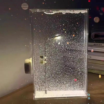 DIY LED Snowfall Display Lamp